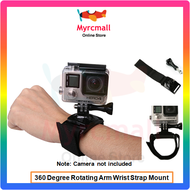 Universal GoPro SJCam XiaoYi Action Sports Camera 360 Degree Rotating Arm Wrist Strap Mount
