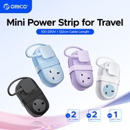 ORICO Travel Power Strip with Type C Port Flat Plug Portable Extension Cord Cruise Essential（AP3）