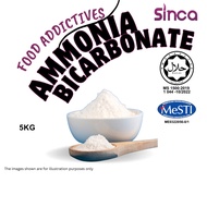 Ammonia Bikarbonat / Ammonia Bicarbonate - 5 kg | Gred Makanan | Food Grade | Food Additives | Halal