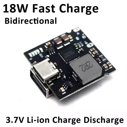 SW6106 PD3.0 18W Fast Charge Module 1S BMS Li-ion Charging discharging Board TYPE-C USB DC 5V TO 3.7