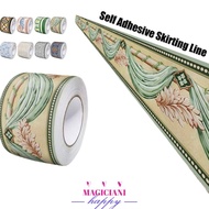 MAGICIAN1BH Wall Base, 5 Meter Thickened Skirting Line, Fashion Anti-collision Self Adhesive Soft Wa