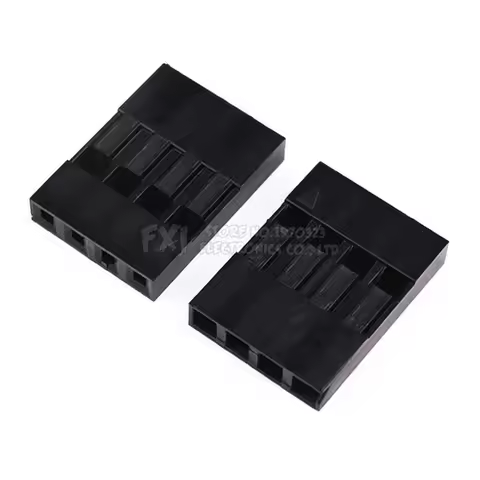 100PCS/Lot Single 4P 2.54mm 1x4P 1*4P Plastic For Dupont Jumper Housing Female Pin Connector Wire Ca