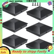 (3.5''X3.5'')Wood Fence Post Caps 6pcs Deck Post Caps for Post Caps Cover