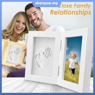 Baby Footprint Kit Wooden White Newborn Keepsake Frame Personalized Newborn Keepsake Footprint Kit  