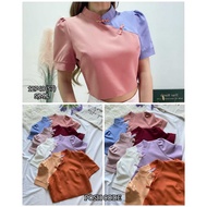 Posh Code 12748/21026-5 Poshcode 拼色系旗袍上衣 PREMIUM QUALITY  CHEONGSAM TOP