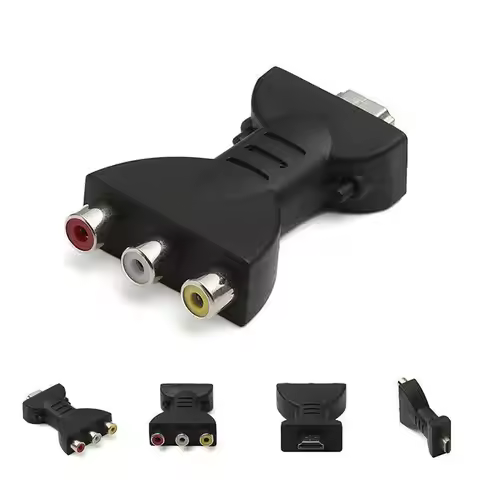 For HD TV BOX HD 1080P RCA AV To HDMI-compatible Composite Adapter Converter AV2HDMI Audio Video Cab
