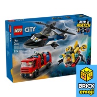 LEGO 60462 City Helicopter, Fire Truck & Submarine Remix