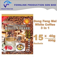 Happy Tree Plus 55 Malaysia Dong Feng Mei White Coffee 3 In 1 (15 s x 40 g) Kopi Putih Dong Feng Mei