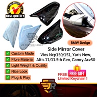 JR Custom Made Side Mirror Cover Vios NCP150 NCP151 Yaris Altis E170 Camry Car Accessories Bodykit E