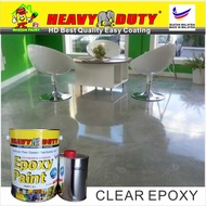 CLEAR EPOXY ( 5L ) 5 Liter HEAVY DUTY COATING PAINT Two Pack Epoxy Floor Paint - 4 Liter + 1 Liter