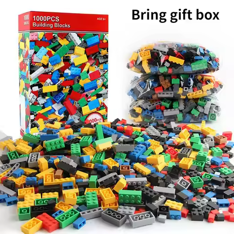 Building Blocks Bulk Children's Blocks, Creative DIY Sets, Urban Classic Blocks, Children's Educatio