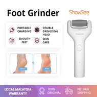 Showsee Electric Foot Grinder Dead Dry Skin Callus Remover Rechargeable Feet Pedicure Tool Washable 
