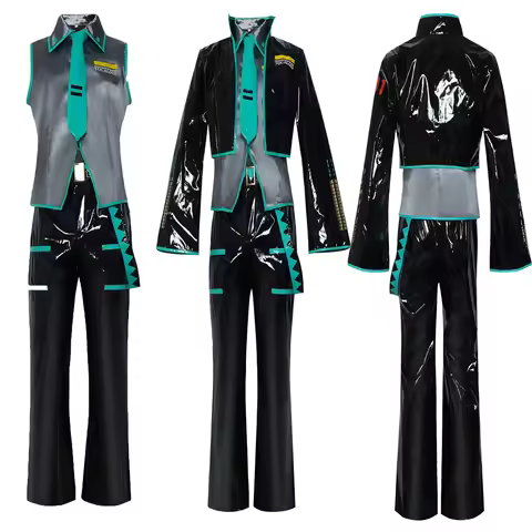 JK Uniform Anime Mikuo Male Ver Cosplay Costume Green Color Full Set black jacket Role Play Suit Per