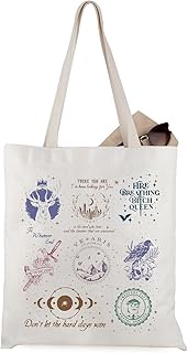 WCGXKO Acotar City Of Starlight Gift Velaris Book Lover Gift You Do Not Yield Tote Bag Bookish Gift