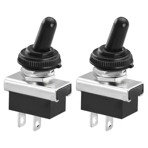 2PCS Toggle Switch KN3D-101 On/Off Switch 25A 12V 2 Pin Locking Electronics SPST SPDT DPDT Power Roc