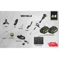 J&E WORX PROFESSIONAL WD184 2X20V 40V CORDLESS BRUSHLESS GRASS TRIMMER PEMOTONG RUMPUT LAWN MOWER WO