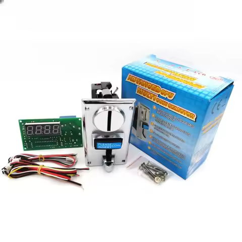 CH-926 6 Values Alloy Multi Coin Acceptor Selector with Timer Control Board for Vending Machine Wash