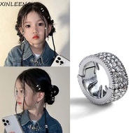 XINLEENCX 2/4/6pcs/set Hair Braid Tubes, Hollow Out Metal Clips Silver Round Hairclasp, Hair Accesso