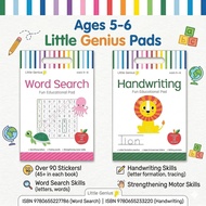Little Genius Fun Educational Pads: Word Search | Handwriting Practice Ages 5–6 Letter & Word Skills