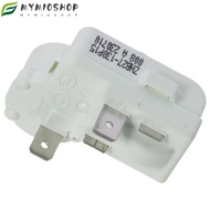 MIOSHOP Over Load Protector, Metal White Compressor Starter Relay, Resistant 1.77x1.26x1.07inch Plas