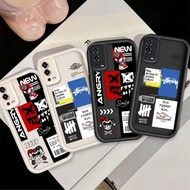 Casing Couple Phone For OPPO A55 4G A74 4G A95 4G F19 F19S Reno 6 Lite Cute Cartoon Silicone Trend T