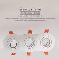 YM003-3 TRIPLE EYEBALL FITTING ROUND / INDOOR SERIES SPOT LED GU10