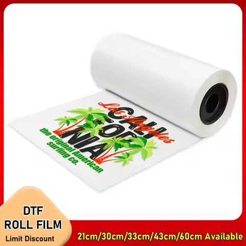 21/30/33/43/60cm*100m Roll DTF PET Film Direct Transfer Film Printing for Epson L1800 L805 I3200 XP6