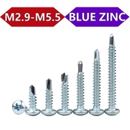 Blue Zinc Plated Pan Head Self Drilling Screws M2.9-M5.5 for Metal Roofing & Construction 【BY-XMB】