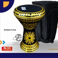 Darbuka 9 inch full set murah Original asli  darbuk Rebana Hadroh Banjari Dumbuk Marawis Dumbuk Calt