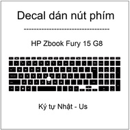 Key button Decal for HP Zbook Fury 15 G8