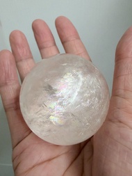 天然水晶 方解石水晶球