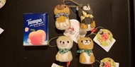 Amuse 柴犬三兄弟 豆柴 毛公仔 吊飾 一套4隻