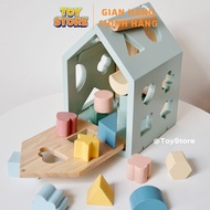 TOYSTORE wooden 6-dkill busy box toy set for children, premium busy box for children