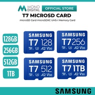 SAMSUNG T7 / EVO Plus MicroSDXC Memory Card U3, V30 UHS-I MicroSD Card for Smartphone, Tablet & Gami