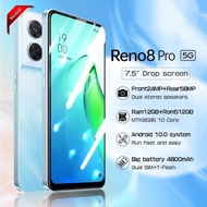 โทรศัพท์มือถือ Smartphone RENO8 5G โทรศัพท์ 12+512GB Androd11 โทรศัพท์ราคาถูก SmartPhone รองรับ2ซิม ประกันศูนย์ 1ปี