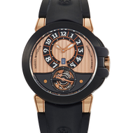 Harry Winston Ocean Reference 400-MAT44RK, a rose gold automatic wristwatch with tourbillon