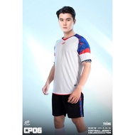 CP SPORT - Sports Football Kit CP06 WHITE, Stretch Sesame Fabric BDC-CP06-TRA