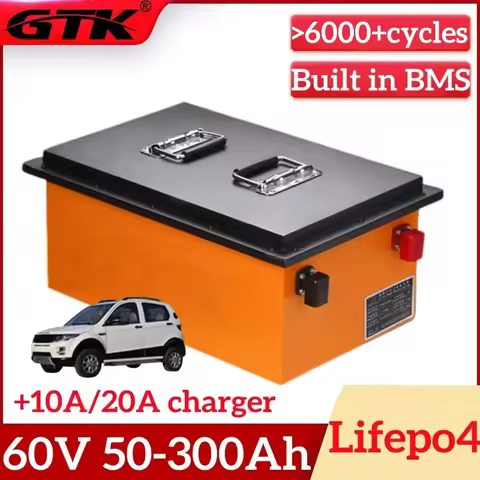GTK 20S Lifepo4 Battery 60V 50Ah 70Ah 90Ah 100Ah 150Ah 180Ah 200Ah 300Ah Lithium Batteria for 3KW 6K