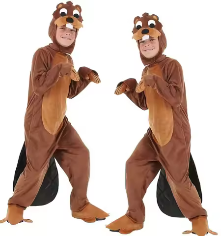 Anime Parents Child Otter Animals Cosplay Costumes for Halloween Fancy Wear School Drama Performance