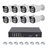 8 Juta Set Kamera Pengawasan PoE Sesuai untuk Kedai Pasaraya Kejuruteraan Kamera Rangkaian HD Penuh