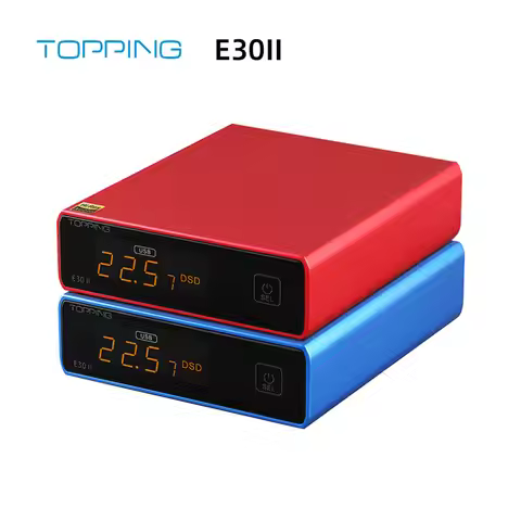 TOPPING E30 II Dual AK4493S Decoder DAC XU208 32bit/768k DSD512 Touch Operation with Remote Control