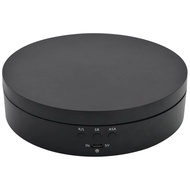 Black Rechargeable Turntable Display Stand 360 degree Rotation Speed/Angle Adjustable for Photograph
