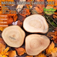 Abstract Wood Slice 8-10cm Unique Abstract Wood Slice coaster 8