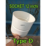 Pvc connection 12 inch socket D 12 inch socket