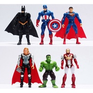 6 in 1 Kids Marvel Avengers Super Hero Hulk Action Figure Cake Topper Doll Toy Xmas Gifts