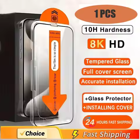 1Pcs 8K Dust Free Installation Tempered Glass For Samsung A54 A55 5G S24 S23 Ultra FE Plus A52s A34 