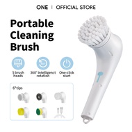 Electric Cleaning Brush Set Replaceable Cleaning Heads Scrubber Electric Spin Scrubber