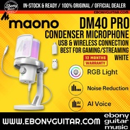 Maono DM40 PRO Wireless USB-C Condenser Microphone 2.4GHz 75H Battery AI Voice Effects RGB Maono DM4