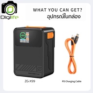 ZGCINE Battery ZG-X99 V-Mount Battery 14.8V 99WH ( 6750 mAh ) รองรับ PD ( USB-C ) และ D-Tap พอร์ต- D
