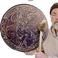 √◐░Shaman Drum Spiritual Instrument With Drum Stick Sound Healer Shaman Drum For Spiritual Music Ref